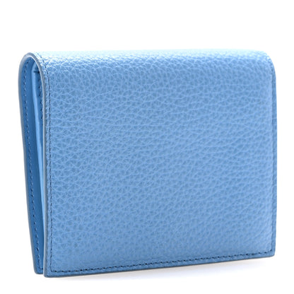 Prada Vitello Daino Small Bi-Fold Wallet Mare 3 of 9