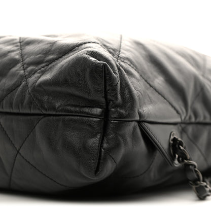 Chanel Shiny Calfskin Quilted Chanel 22 Backpack So Black 9 of 11
