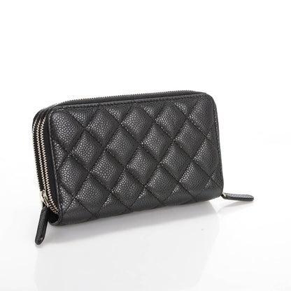 Chanel Caviar Quilted Zip Around Phone Holder Black 3 of 7