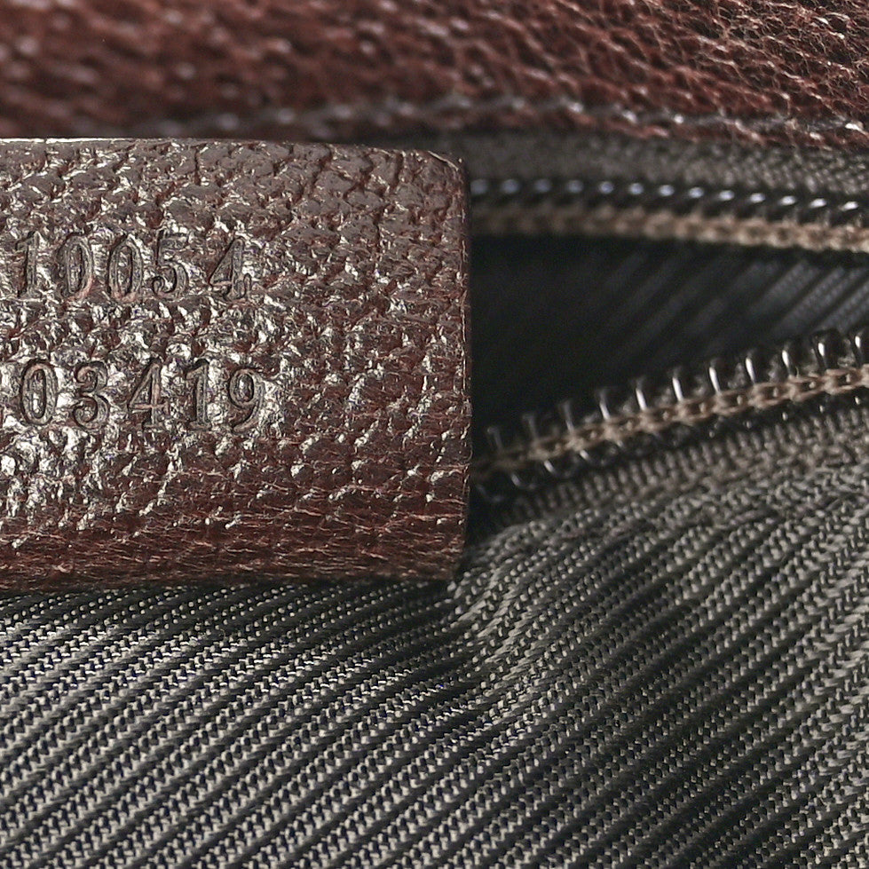 Monogram Flat Messenger Bag Ebony