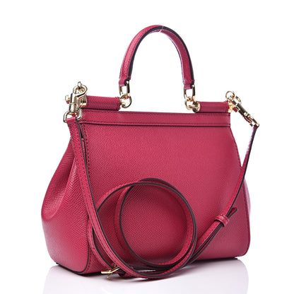 Dolce & Gabbana Dauphine Mini Miss Sicily Satchel Fuxia 4 of 9