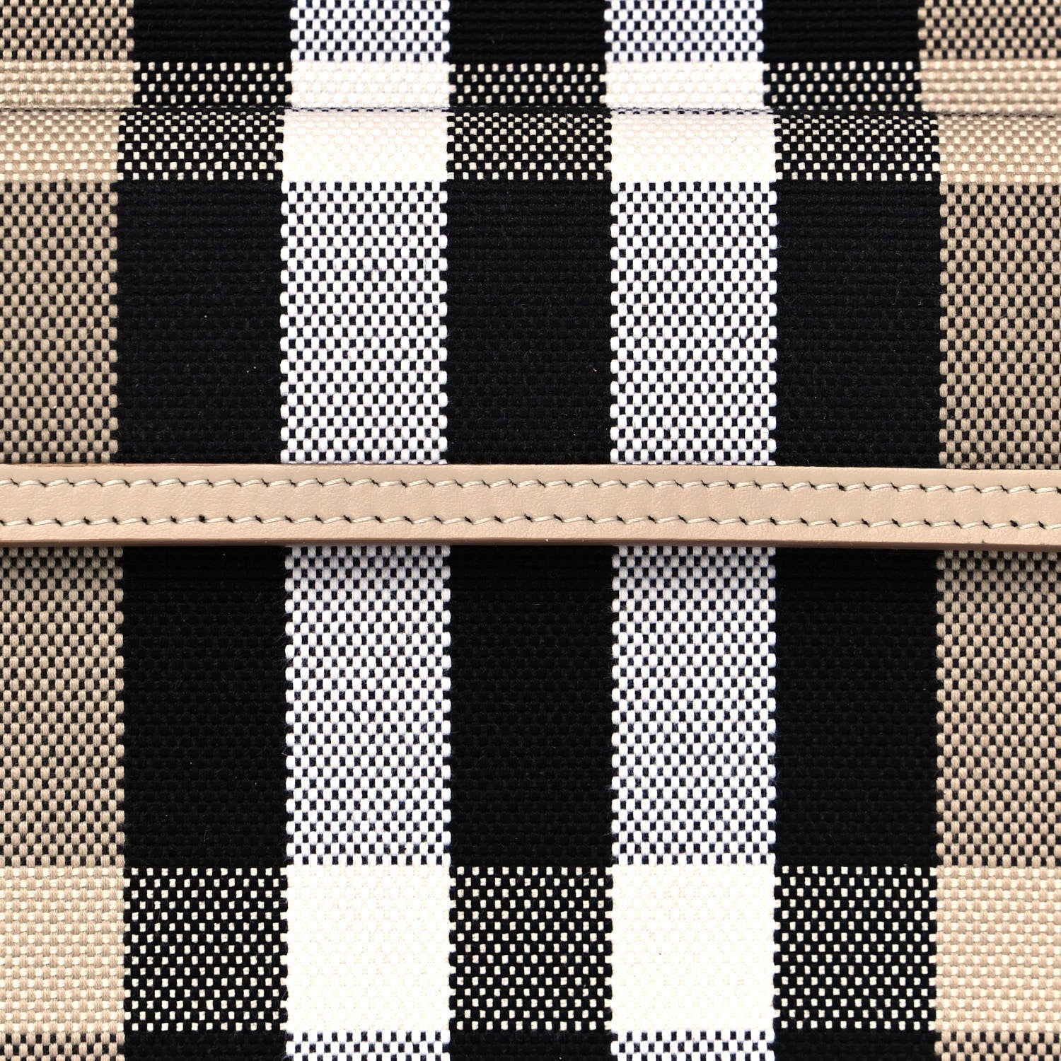 Burberry Smooth Calfskin Canvas Check Mini Pocket Bag Dusty Sand Soft Fawn 7 of 11