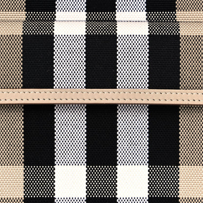 Burberry Smooth Calfskin Canvas Check Mini Pocket Bag Dusty Sand Soft Fawn 7 of 11