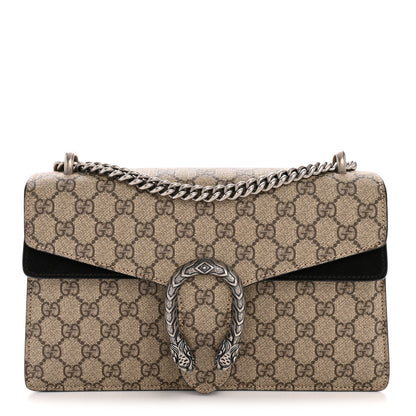 Gucci GG Supreme Monogram Small Dionysus Shoulder Bag Black 1 of 12