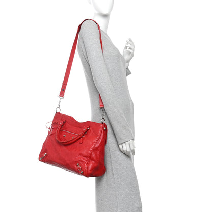 Balenciaga Agneau Giant 12 Silver Hardware Velo Coquelicot 2 of 11