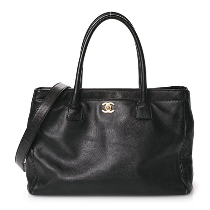 Chanel Calfskin Cerf Executive Shopper Tote Black 1 of 13