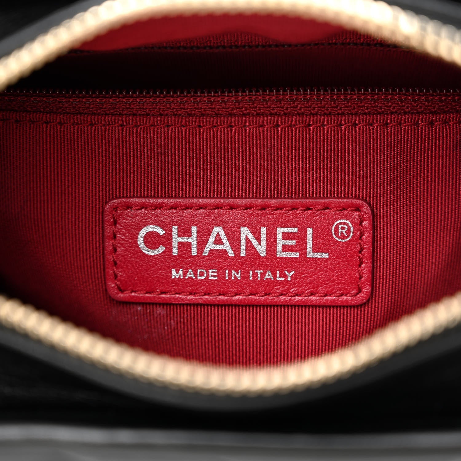 Chanel Aged Calfskin Chevron Quilted Small Gabrielle Hobo Black 6 of 12