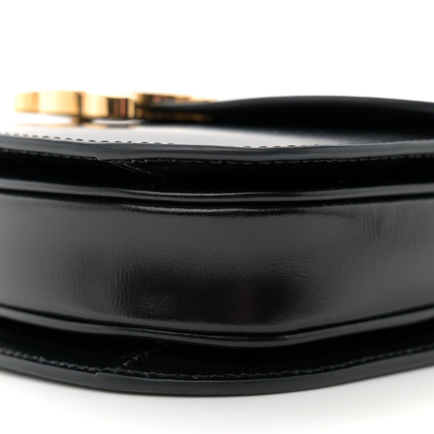 Celine Shiny Calfskin Triomphe Mini Besace Clea Black 9 of 12