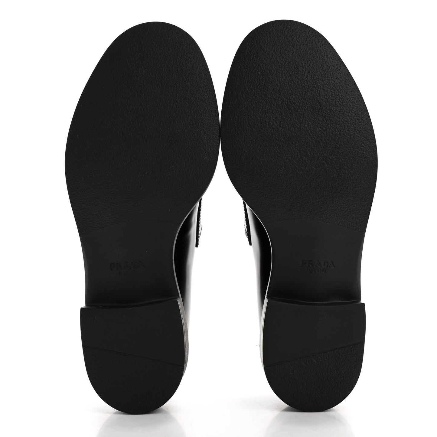 Spazzolato Metal Triangle Logo 50mm Loafers 37 Black