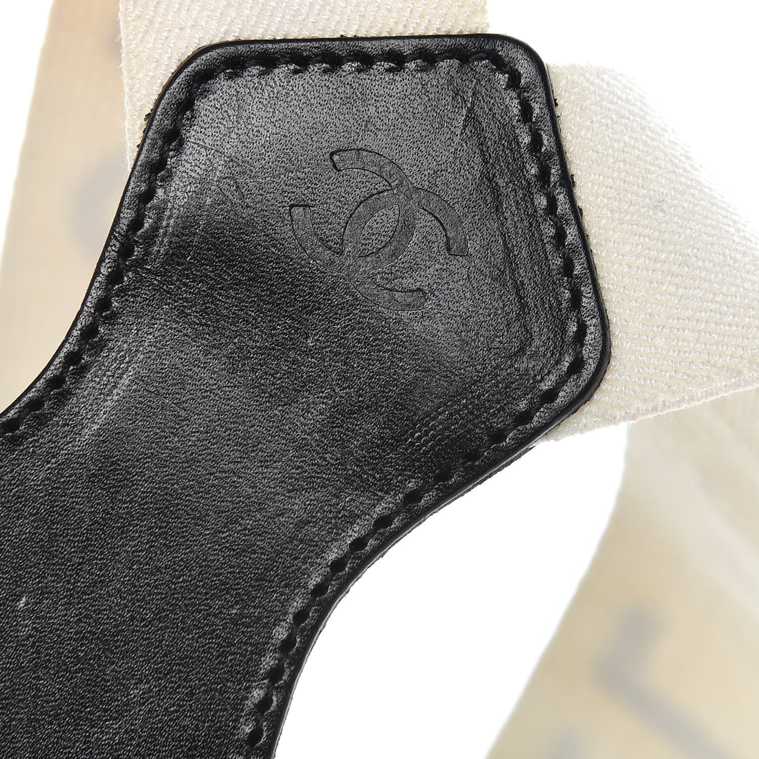 Chanel Logo Suspenders Black White 5 of 8