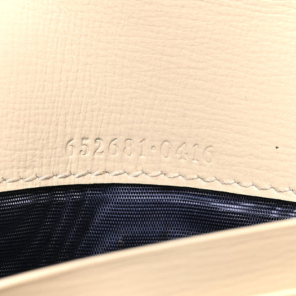 Gucci GG Supreme Monogram Textured Calfskin Web Jackie 1961 Chain Wallet Beige Ebony Mystic White 7 of 12