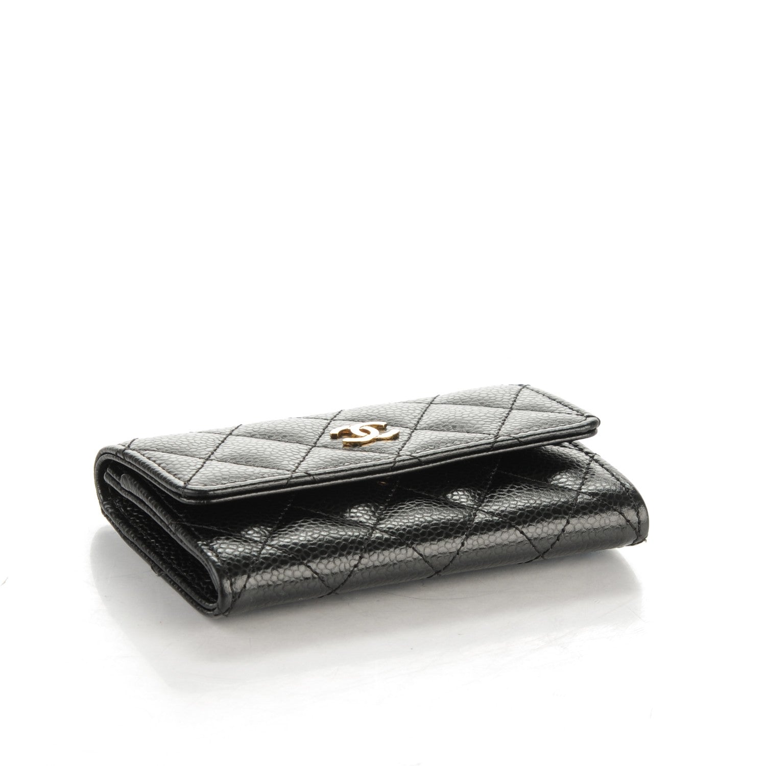 Chanel Caviar Quilted Flap Card Holder Black 4 of 8