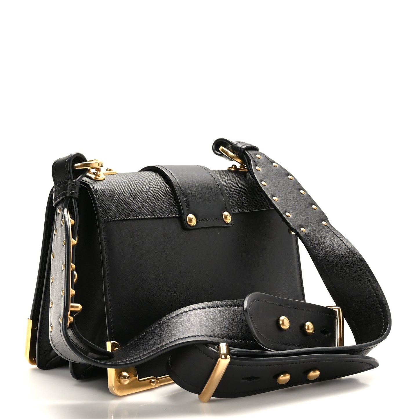 City Calf Saffiano Cahier Bag Black