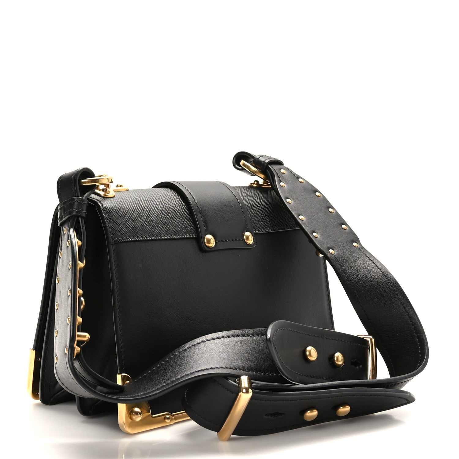 Prada City Calf Saffiano Cahier Bag Black 3 of 8