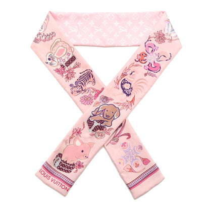 Louis Vuitton Silk Monogram Superstition Bandeau Rose Clair 1 of 4