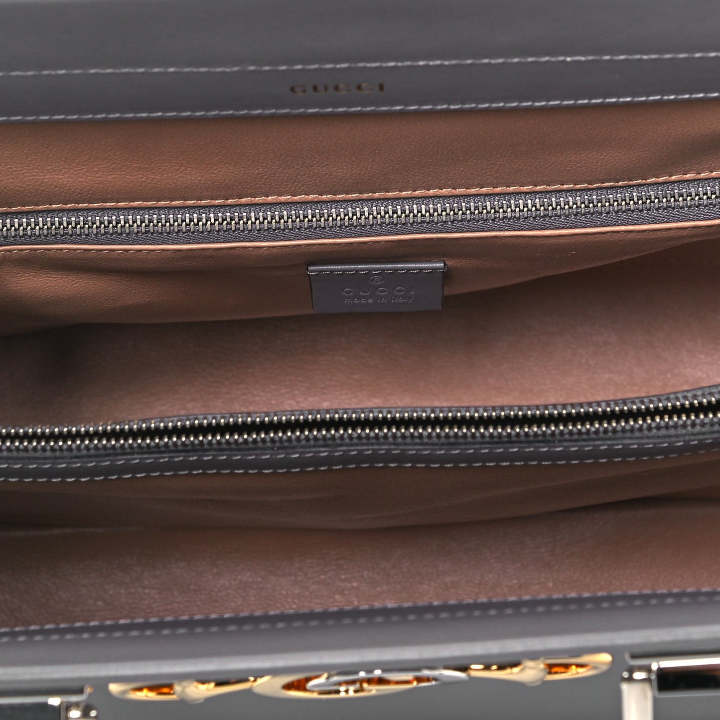 Smooth Calfskin Medium Zumi Top Handle Bag Dusty Grey