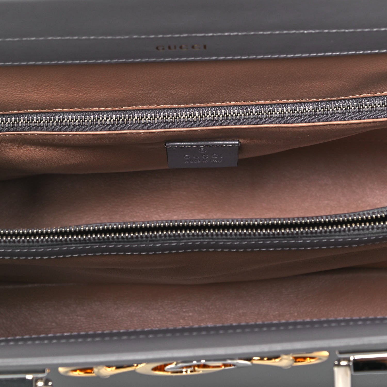 Gucci Smooth Calfskin Medium Zumi Top Handle Bag Dusty Grey 5 of 9