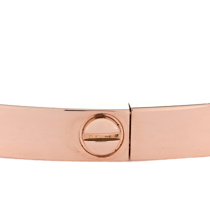 Cartier 18K Pink Gold 6 Diamond Small LOVE Bracelet 16 3 of 7