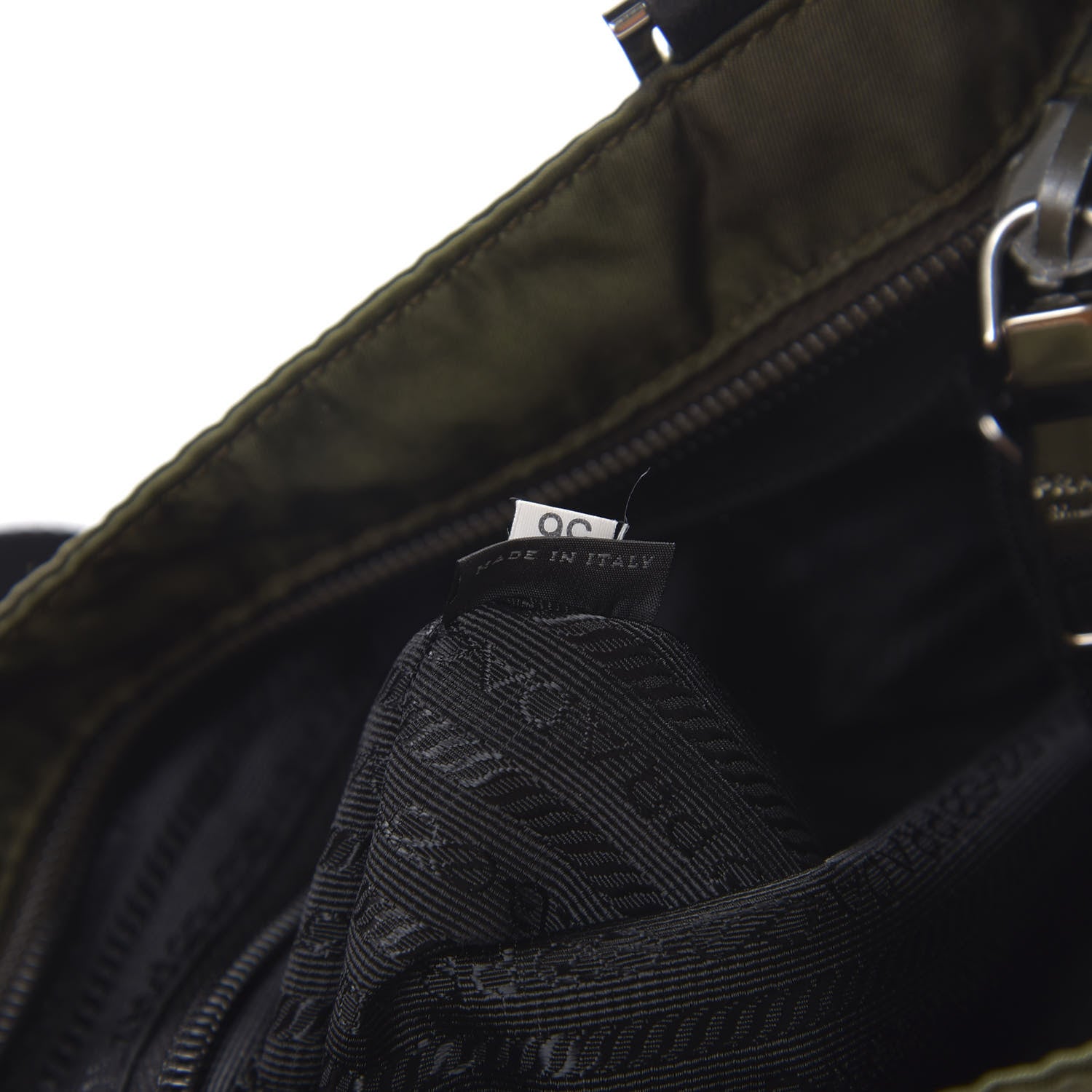 Prada Tessuto Nylon Flat Messenger Bag Militare 8 of 10