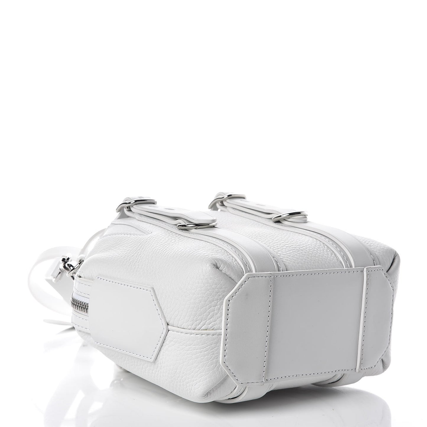 Pebbled Calfskin Mini Emile White