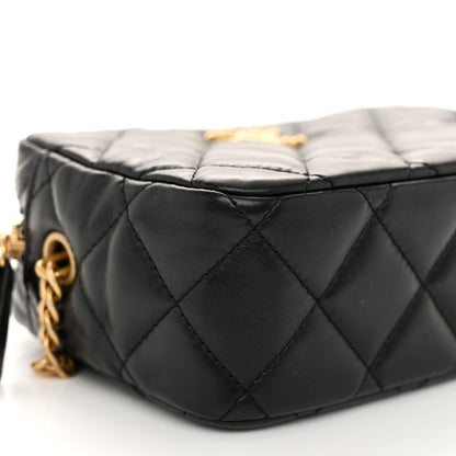 Chanel Lambskin Quilted Mini Pillow Crush Camera Case Black 9 of 11