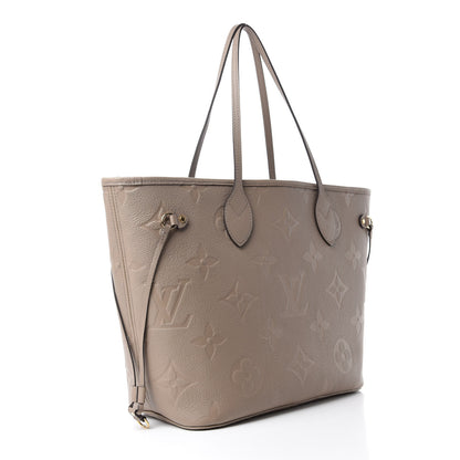 Louis Vuitton Empreinte Monogram Giant Neverfull MM Tourterelle 3 of 9