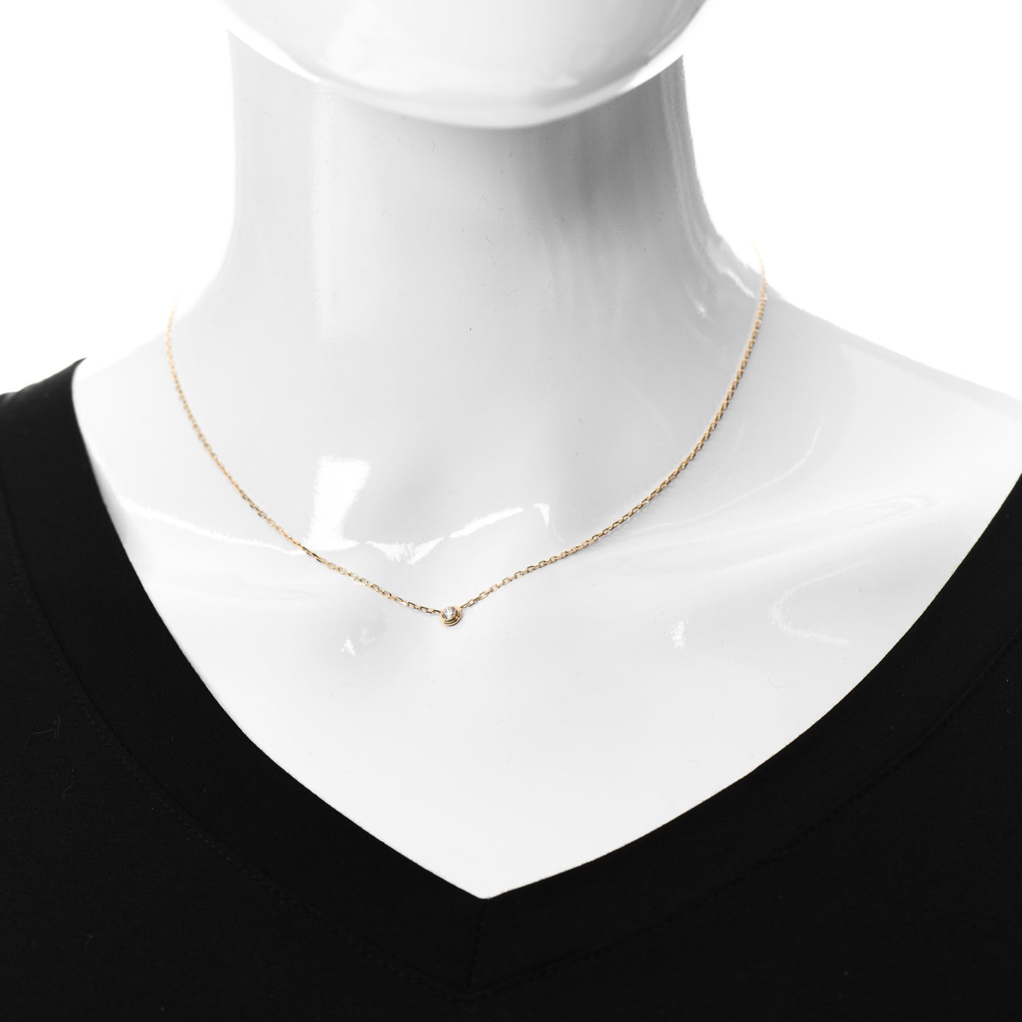 18K Yellow Gold Diamond SM D'Amour Pendant Necklace