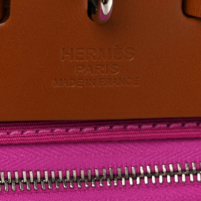 Hermes Vache Hunter Toile Herbag Zip 31 PM Magnolia Fauve 7 of 11