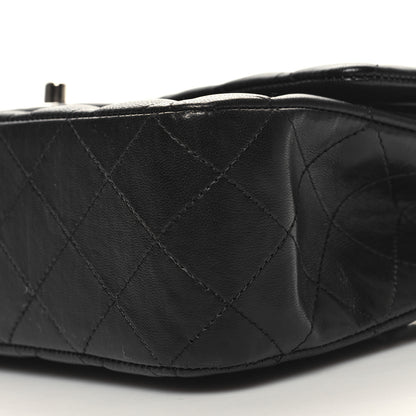 Chanel Lambskin Quilted Medium Double Flap Black 10 of 10