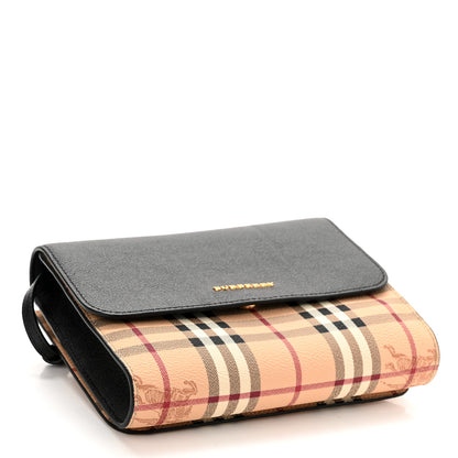 Burberry Haymarket Check Small Loxley Crossbody Black 4 of 9