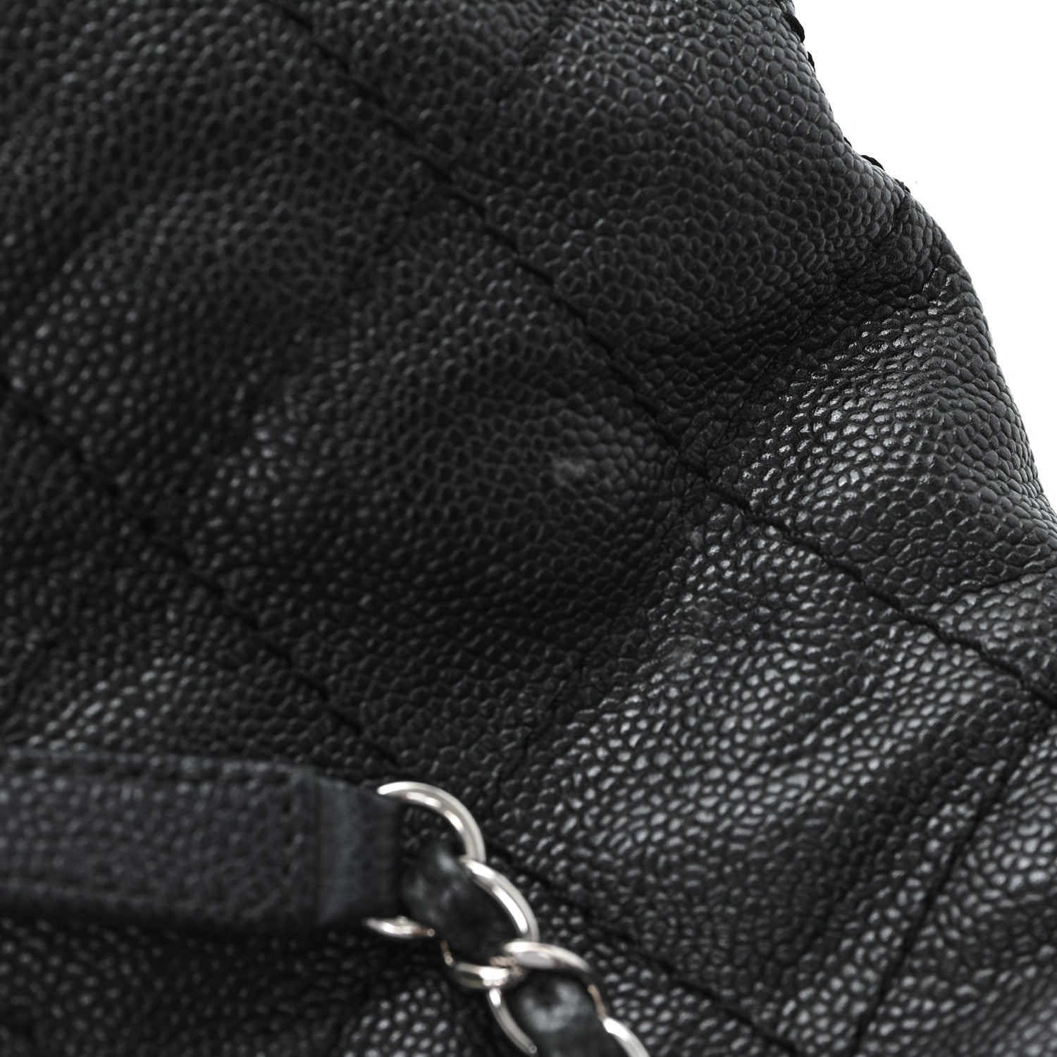Chanel Grained Calfskin Quilted Small Daily Shopping Tote Black 11 of 11