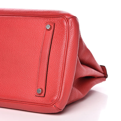 Hermes Taurillon Clemence Birkin 35 Bougainvillea 32 of 35