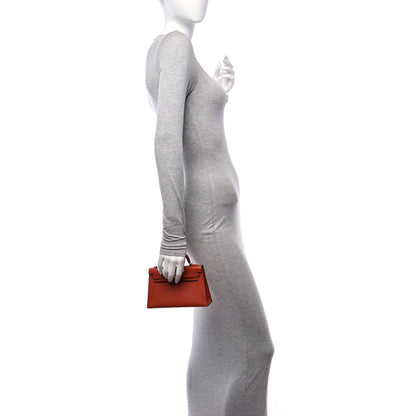 Hermes Chevre Mysore Mini Kelly Sellier 20 Cuivre Rose Mexico 2 of 14