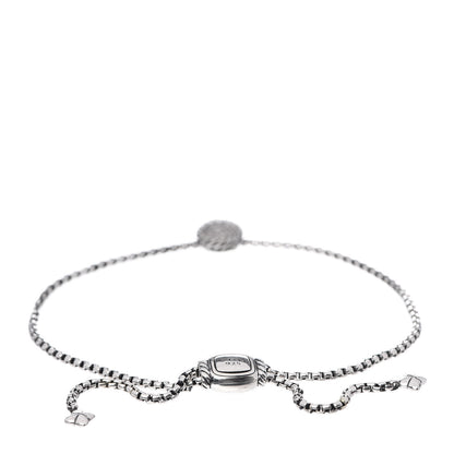 David Yurman Sterling Silver Diamond 9mm Chatelaine Petite Pave Bracelet 3 of 4
