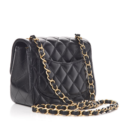 Chanel Lambskin Quilted Mini Square Flap Black 3 of 10