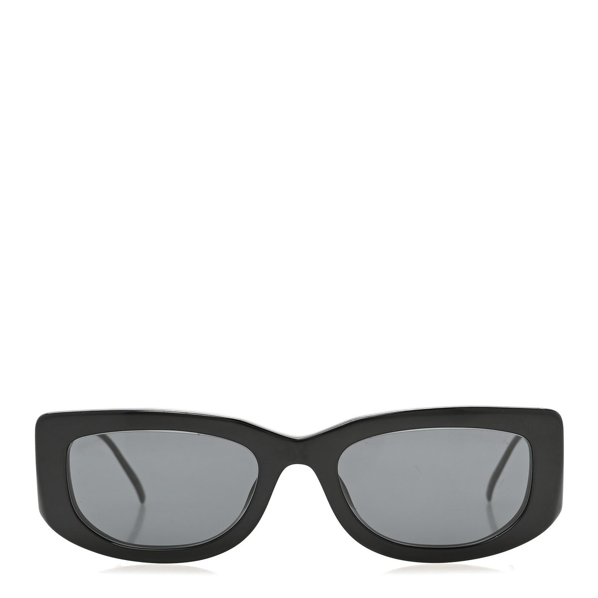 Prada Acetate Sunglasses SPR 14Y Black Slate Gray 2 of 8