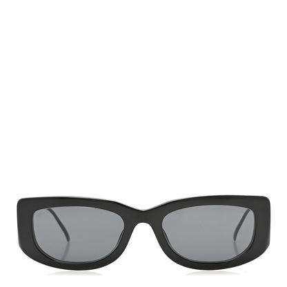 Prada Acetate Sunglasses SPR 14Y Black Slate Gray 2 of 8