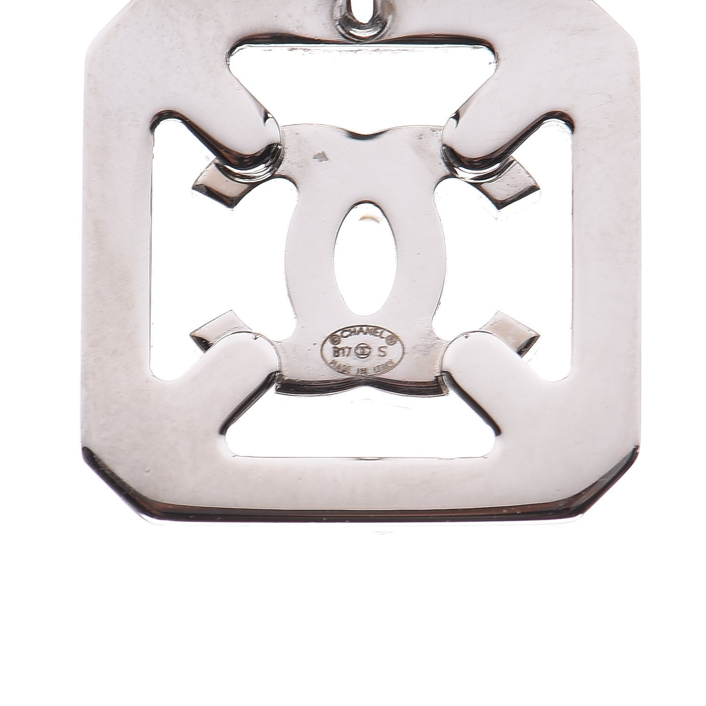 Crystal CC Earrings Silver
