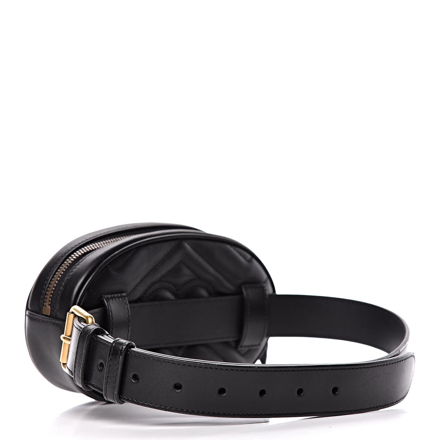 Calfskin Matelasse GG Marmont Belt Bag 75 30 Black