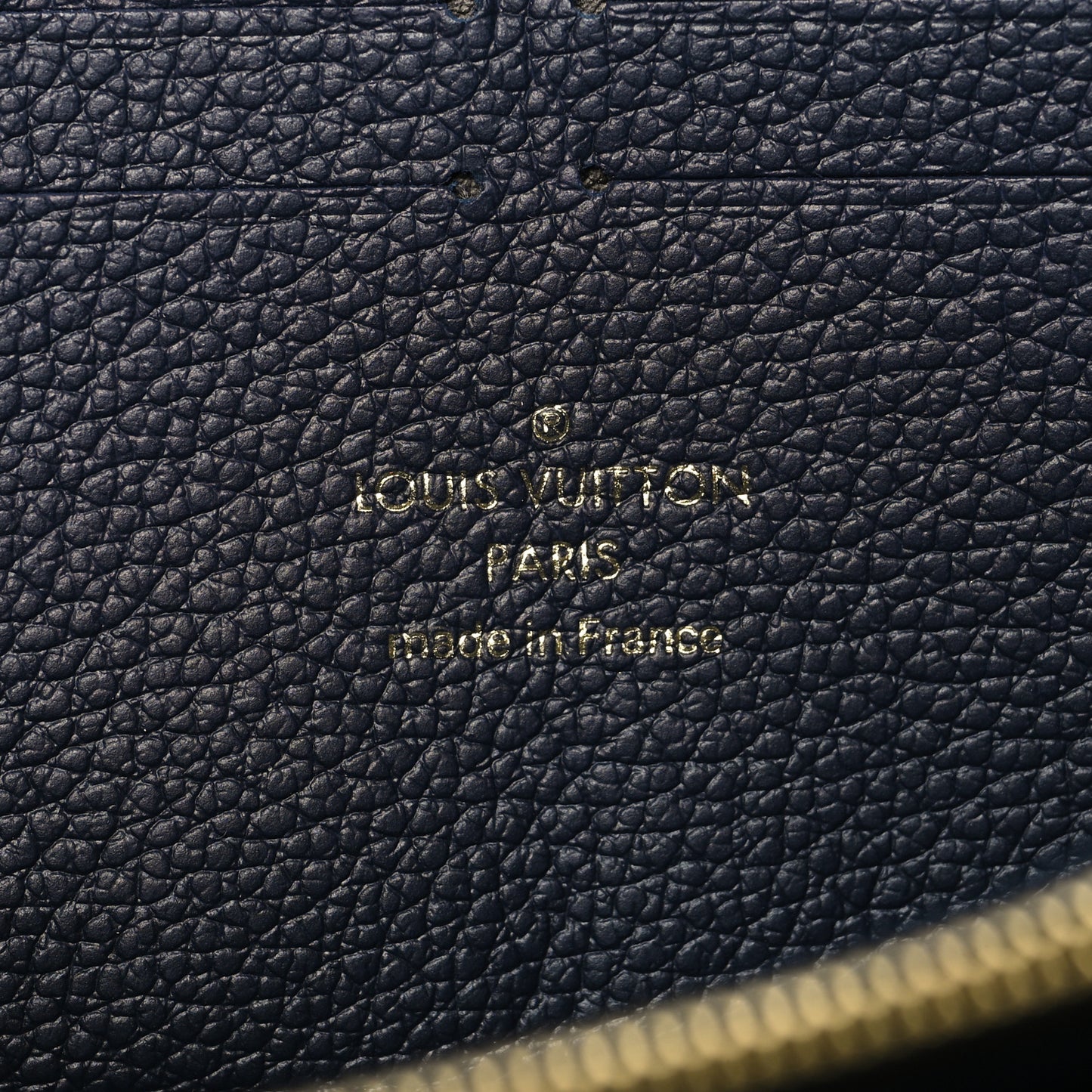 Empreinte Clemence Wallet Marine Rouge