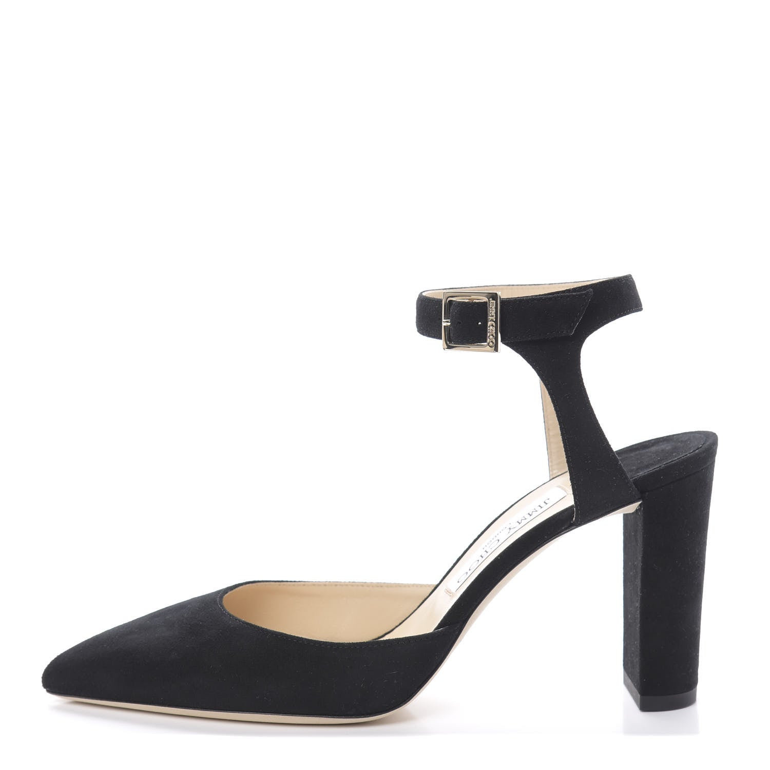 Jimmy Choo Suede Kambree 85 Pumps 40 Black 1 of 8