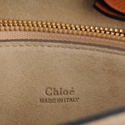 Chloe Calfskin Patchwork Medium Faye Shoulder Bag Caramel 6 of 8