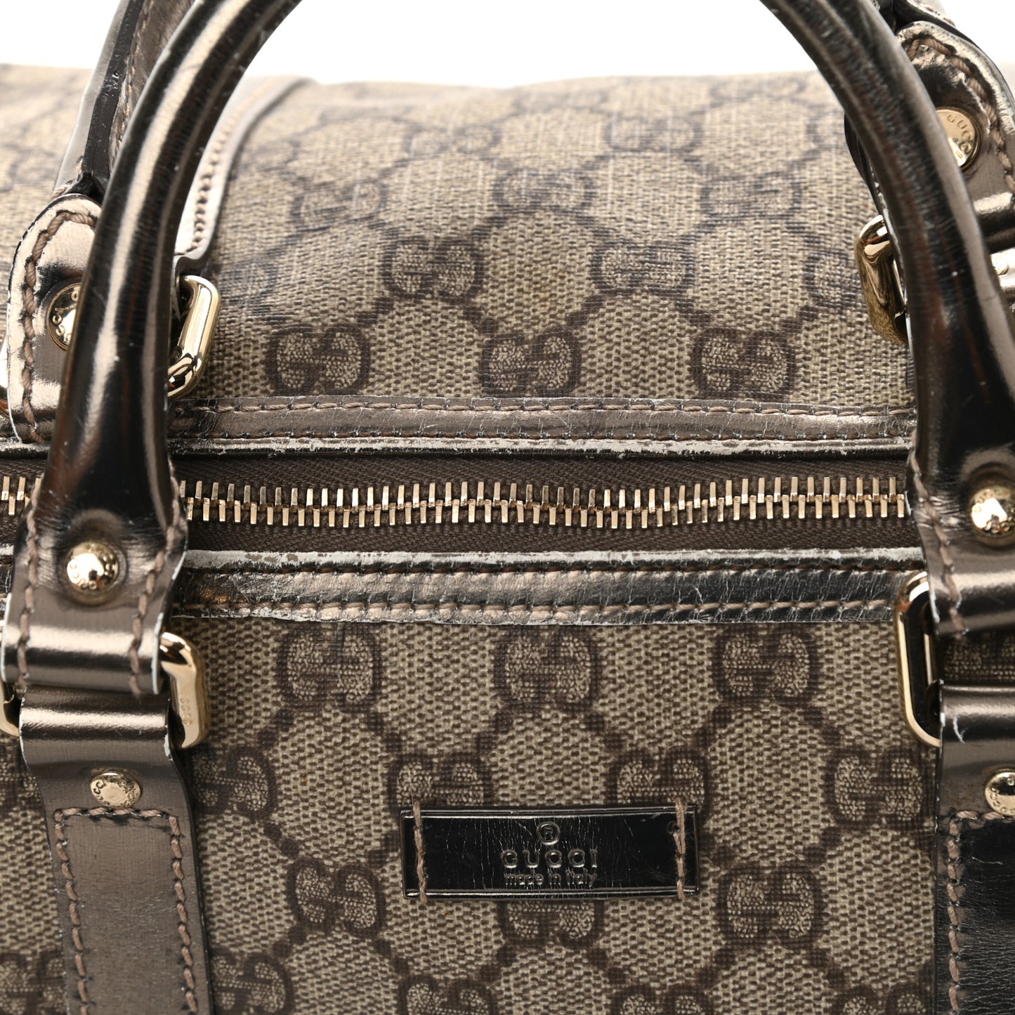 GG Plus Monogram Medium Joy Boston Pewter