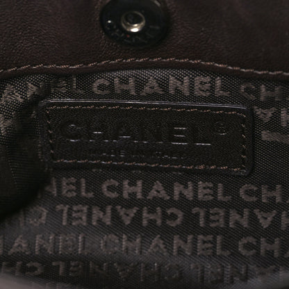 Chanel Calfskin Logo Pochette Brown 5 of 9