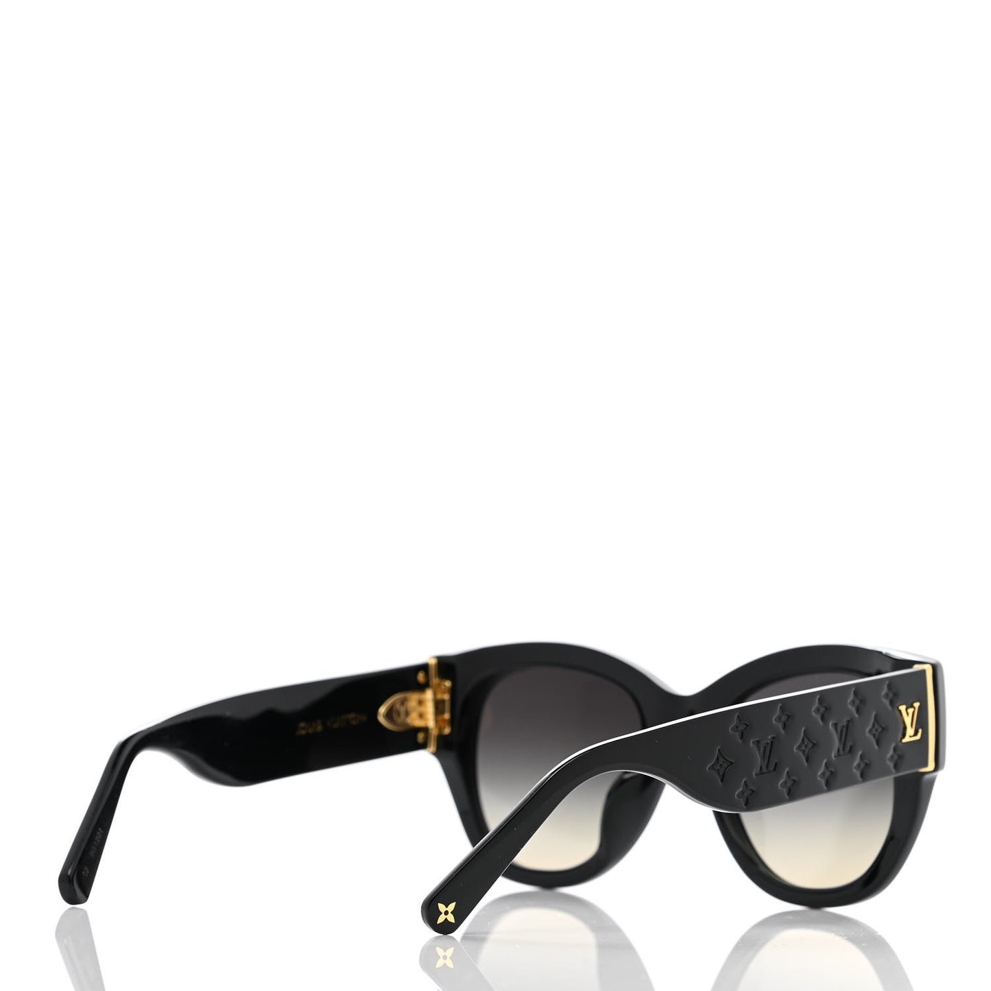 Acetate LV Empreinte Round Sunglasses Z1607E Black