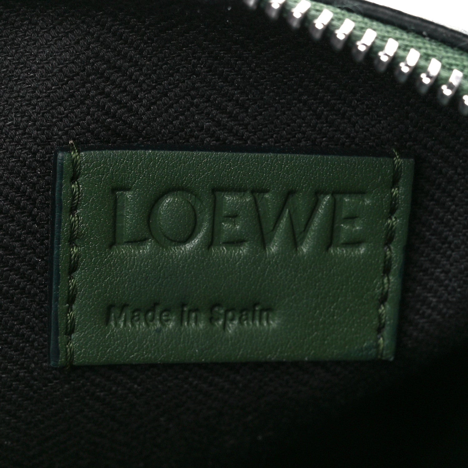 Loewe Supple Smooth Calfskin Jacquard Cubi Crossbody Bag Green 7 of 12