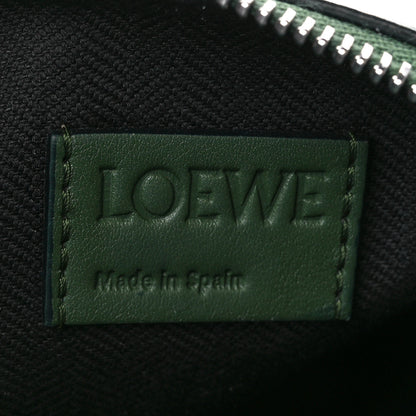 Loewe Supple Smooth Calfskin Jacquard Cubi Crossbody Bag Green 7 of 12