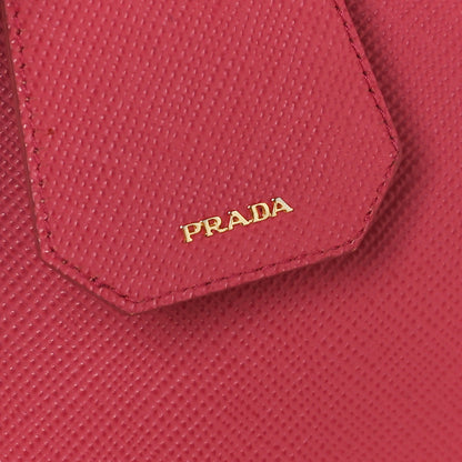 Prada Saffiano Cuir Medium Double Bag Tamaris Pesca 8 of 14