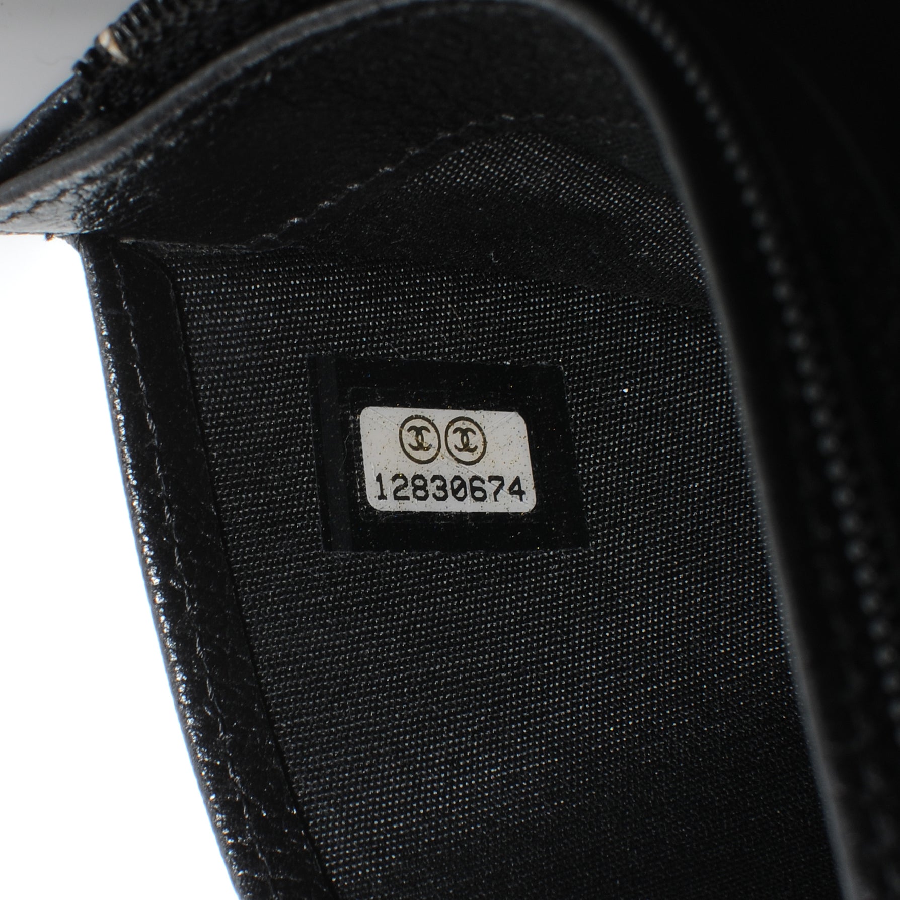 Chanel Leather Camellia Yen Wallet Black 8 of 9