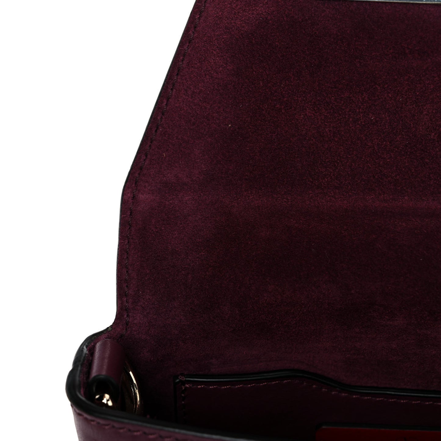 Vitello Small Rockstud Demilune Shoulder Bag Vinaccia